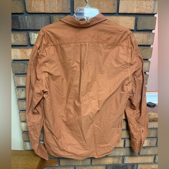 J.Crew Orange Button-Up Shirt - Picture 2 of 3